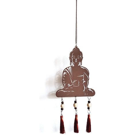 Signes Grimalt Colgante De Metal Decoracion  Colgante Buda Colgantes Metal Marrón 1x16x66cm 24610