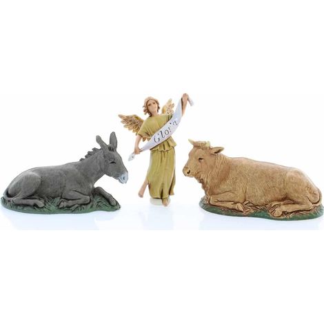 Bue Asino e Gloria per Presepe Stile Arabo Scala 1:20 Moranduzzo Landi