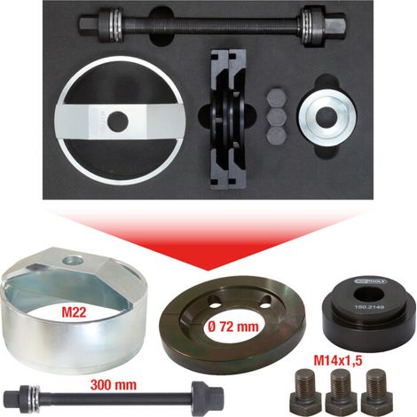 KS Tools Jeu d’outils pour les roulements de moyeu, 9 pcs. (1/5)