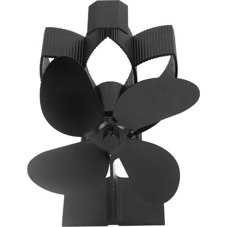 Ventilateur de cheminée à énergie thermique, résistant à la rouille, silencieux et efficace pour poêle à bois (1/5)