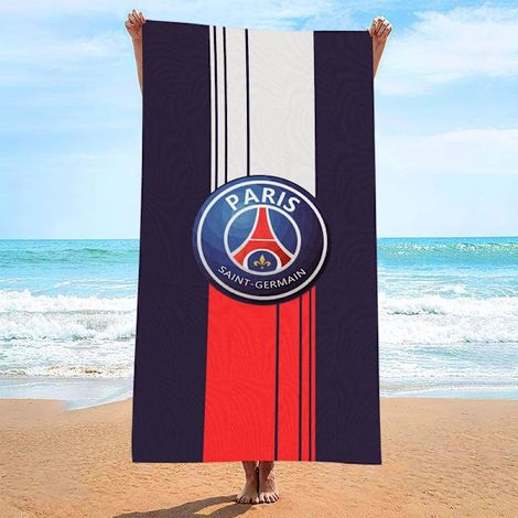 Serviette en microfibre absorbante, confortable et à séchage rapide, serviette d'équipe, cadeau pour les fans, cadeau de Noël 70x140cm.