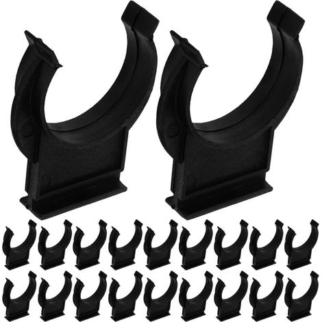 50 clips de fixation noirs en plastique pour pieds meubles cuisine (1/5)