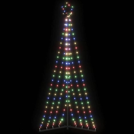 Sapin de Noël à LED-Décoration de Fête pour Noël 339 LED colorées 187 cm 451649 (1/5)