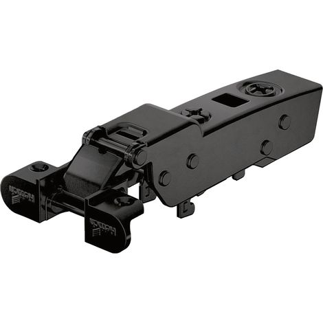 HETTICH SENSYS 8638i Alurahmenscharnier halbaufliegend gedämpft ÖW 95° schwarz (1/4)