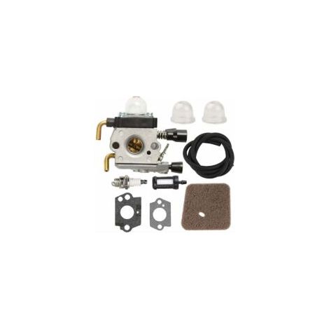 Carburateur avec conduite de carburant pour STIHL HS75 HS80 HS85 HL75 HL75K FH75 HT70 HT75 KM80 KM85 KM85R SP80 SP85 FC75 FC85 Taille-haie Taille-bordure,DEBUNS (1/4)