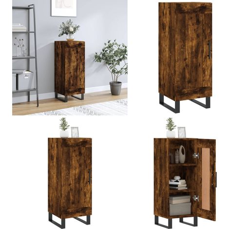 Sideboard Räuchereiche 34,5x34x90 cm Holzwerkstoff - Holz Sideboard - Holz Sideboard Räuchereiche (1/5)
