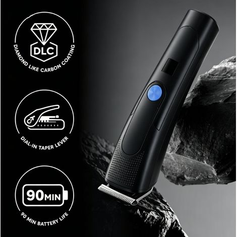Tondeuse à cheveux Aigostar en plastique résistant 5 W, batterie rechargeable 500 mAh, kit multifonction pour barbe et corps, pratique pour un soin quotidien à la maison (1/4)
