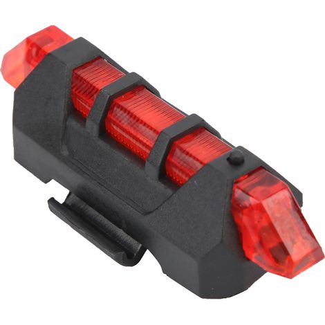 USB-wiederaufladbare, wasserdichte Fahrradrückleuchte, rote LED-Fahrradzubehör (1/5)