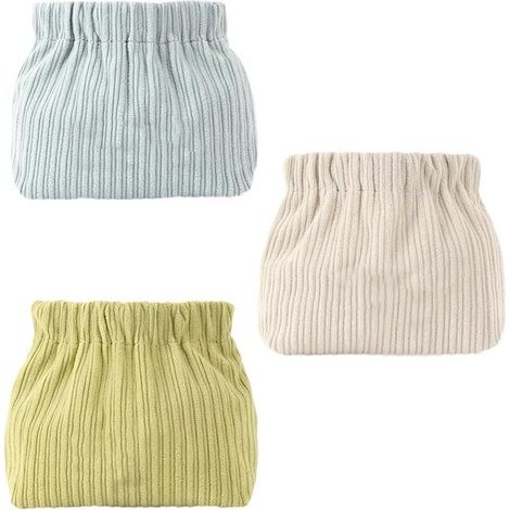 Set di 3 borse per accessori e cavi, semplici astucci per rossetto, trousse cosmetica portatile da donna, borsa per riporre cavi dati. (1/5)