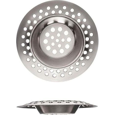 Set di 2 filtri per lavello in acciaio inox per cucina e bagno, lavanderia, lavello e altri fori di scarico, accessori da cucina, ideali per utensili da cucina (7 c (1/4)