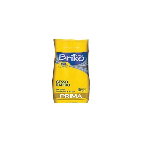 K2 LINEA BRIKO GESSO RAPIDO BIANCO IN POLVERE- - Kg.4 in busta - 4 pezzi K2