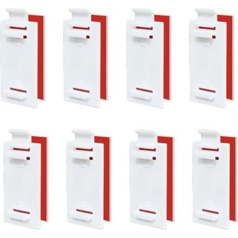 8 Fixation Store sans Percage, Supports De Stores Enrouleurs, Supports Adhésifs Courts pour Store, Store Double sans Perçage Fixation Store, pour Stores Enrouleurs, Volets Occultants (1/5)