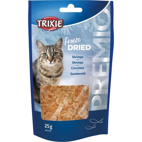 Katzenleckerli Gefriergetrocknete Garnelen Trixie PREMIO 25g (1/2)