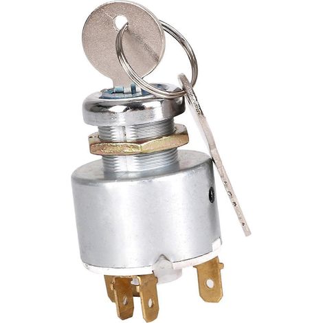 Interrupteur à clé de contact de remplacement durable pour tracteur tondeuse et remorque 956827 (1/5)