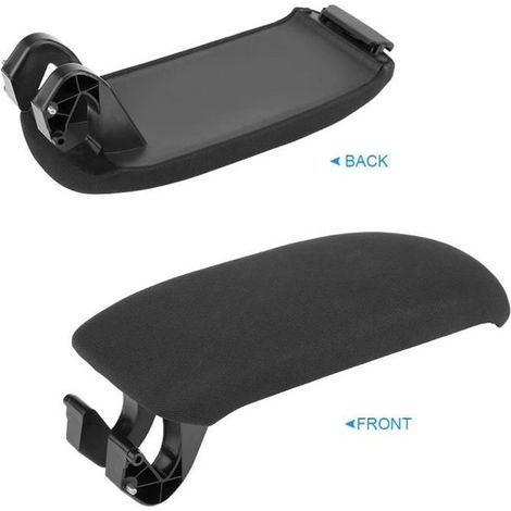 Schwarzer Stoffbezug für die Mittelarmlehne des Audi A3 8P / A5 (2003–2013), Teilenummer 8P0864245P (1/4)