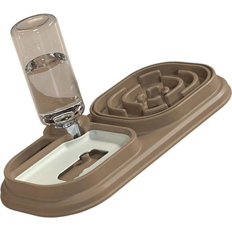 Slow feeding with dual habits slow feeding with dispenser water for pets
