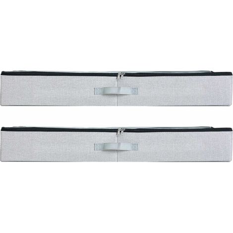 Boîte de Rangement Sous Lit avec Couvercles Transparents, 850 x 430 x 120 mm, 45L, Lot de 2, pour Vêtements, Chaussures, Couvertures (1/5)