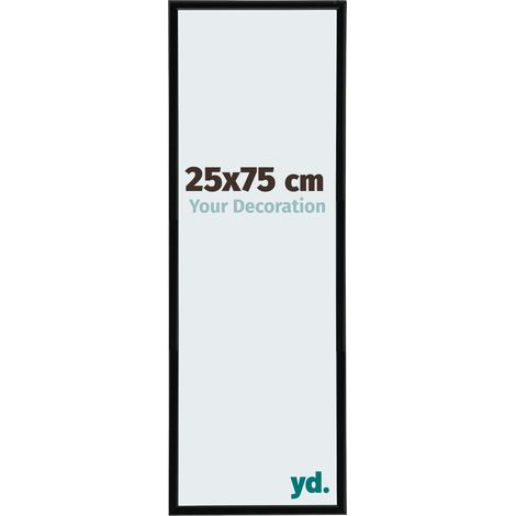 yd. - Cadre photo 25x75 - Noir Brillant - Plastique - Annecy