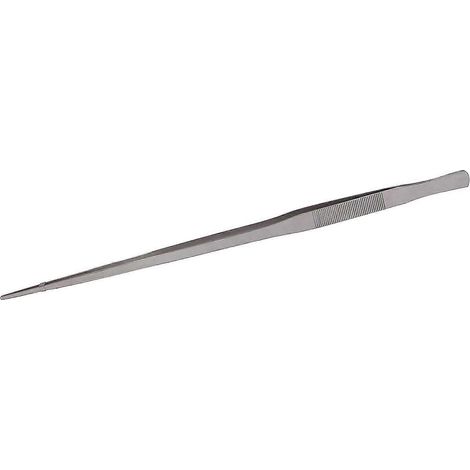 Pince à épiler pour aquarium, extra longue, 48 cm, droite, en acier inoxydable (1/5)