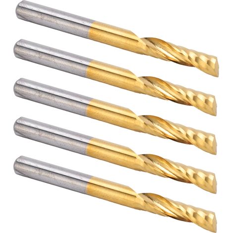 5-teiliges CNC-Fräser-Set mit Spiral-Schaftfräsern für Aluminiumbearbeitung, 4 x 17 x 45 mm (1/5)