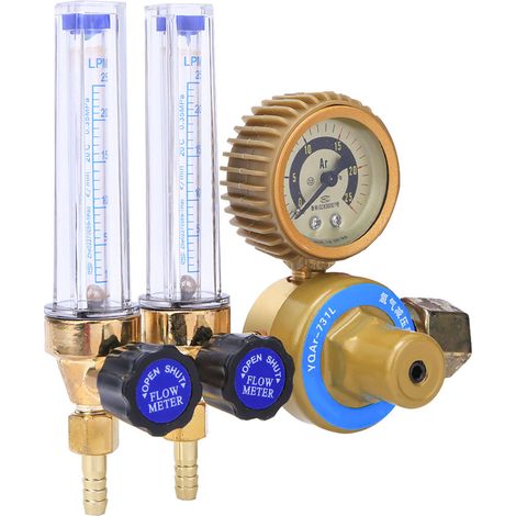Détendeur de gaz Argon 0,25 MPa avec deux manomètres, régulateur de pression pour soudure, accessoire de soudage. (1/5)