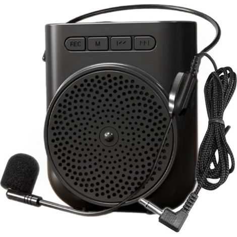 Mini amplificatore portatile con microfono - Bluetooth - Nero (1/4)