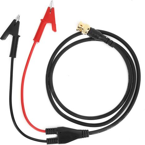 Pince de test isolée avec fiche BNC en cuivre pur, plage d'ouverture de 10 mm, câble de mesure flexible (1/5)