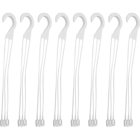 10 Pièces Crochets pour Suspension de Pots de Fleurs Plastique Supports Robustess pour Jardinières Suspendues avec Chaînes Accessoires Jardin Intérieur Extérieur Lot (1/5)