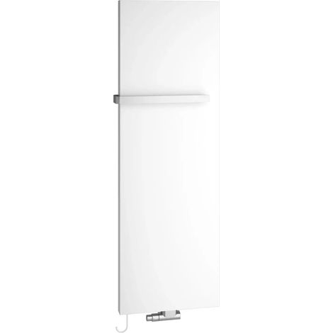 Kermi Radiatore da bagno e soggiorno Rubeo + Funzionamento elettrico supplementare, Regolazione WWS 645 Watt, 1725 mm x 570 mm (AxL), bianco, PSS2117600102XK