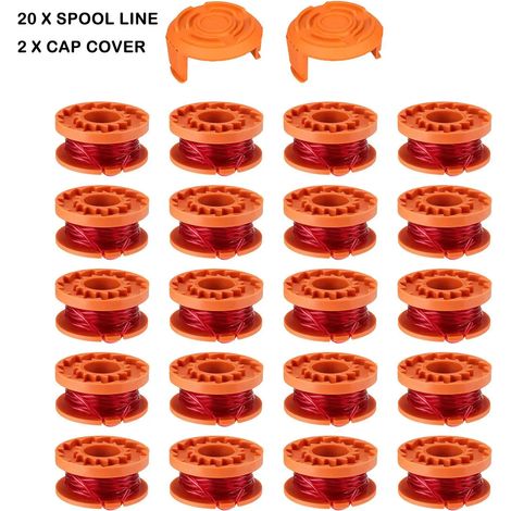 (A) Bobine de fil pour coupe-bordures sans fil Worx WG154, WG163, WG180, WG175, WG155, WG151 et WG160 - Outil de remplacement (1/5)