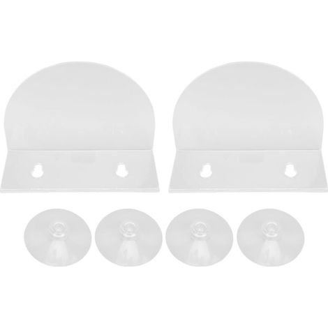 Rosvola 2 pièces étagères à plantes de fenêtre étagère d'aquarium support de plantes à rebord en acrylique transparent avec ventouses fortes pour kit microgreens aquarium L (1/5)