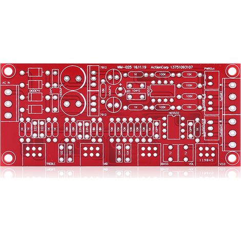 Préampli HIFI NE5532, carte préamplificateur tonale DIY KIT AC 12V, amplificateur OP-AMP stéréo pour home-cinéma (1/2)