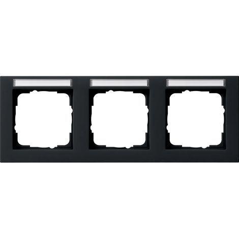Gira Abdeckrahmen 3f waager. BSF Gira E2 Schwarz m [109309], 1093 09