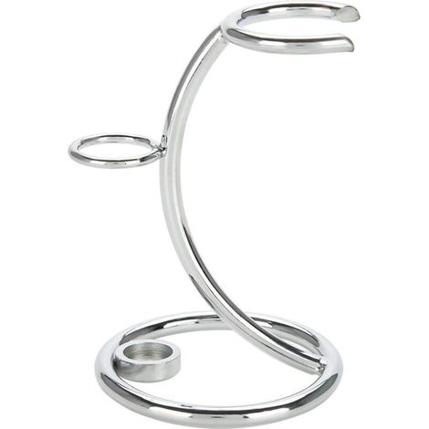 AMXCNOY Rasierer- und Pinselständer aus Metall, robuster Rasiererhalter, professionelles Rasier-Set, 2-in-1-Design im gebogenen Design für Männer, für Zuhause und unterwegs (1/4)