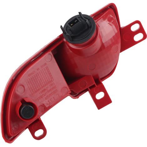 GARRYFIZH Feu antibrouillard arrière gauche 6350HA, coque rouge, remplacement pour Peugeot 206+ 2009‑2012