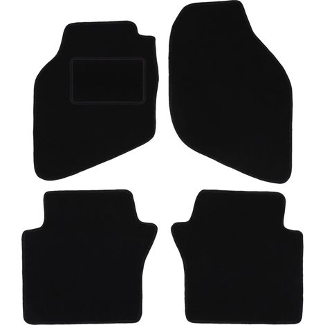 Tappetini per auto in velluto nero per: Honda Jazz II hatchback (2002-2008) (1/5)