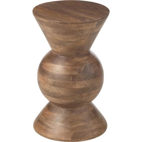 table basse en bois de manguier marron style contemporain - marron bois de manguier naturel (1/4)