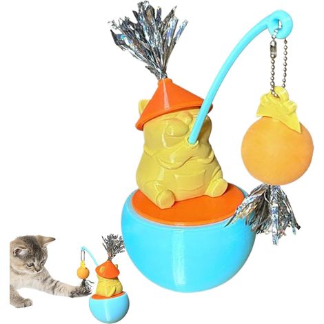 Jouet pour Chat avec Balle - Rotation 360° Jouet Stimulant Mignon pour Chat (1/5)