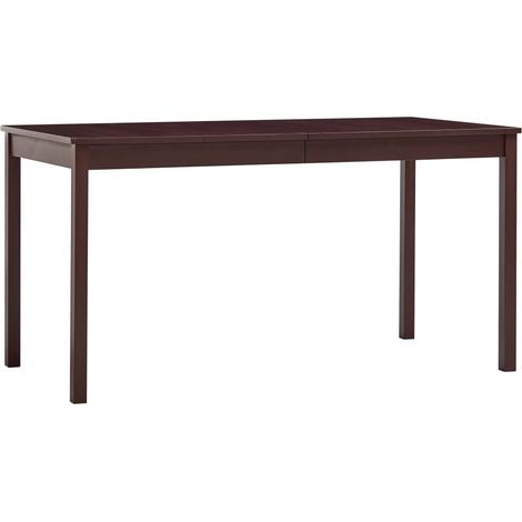 Esstisch Dunkelbraun 140 x 70 x 73 cm Kiefernholz