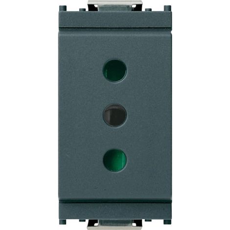 Prise Grise 2P+T 10A Type P11 Idea 16201