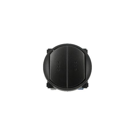 Legrand 064911 Enjoliveur Céliane - double Va-et-vient / poussoir - voyant / lumineux - graphite