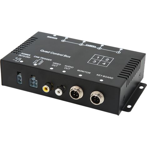 4-Kanal-DC12V/24V-Videosteuerung und -Splitter mit Fernbedienung und HD-Bildumschalter für Lkw, Busse und Boote (1/5)