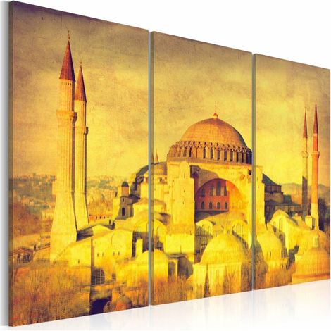 Tableau inspiration orientale - style rétro - 120 x 80 cm (1/4)