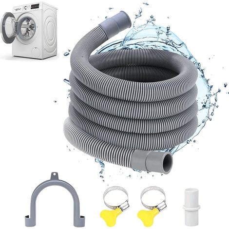2 Metres Tuyau Vidange Universel,Rallonge Tuyau Lave Vaisselle Support en U,Rallonge Tuyau Vidange,Tuyau D'évacuation D'eau,pour Lave-linge et Lave-vaisselle (1/5)