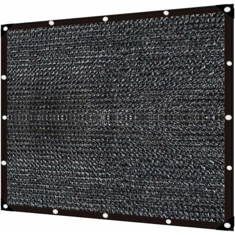 Voile d'ombrage,Filet d'Ombrage Noir,Filet Protection Solaire,Filet D'Ombrage,Filet D'ombrage Terrasse,Tissu D'Ombrage,Voile Solaire,Voile d'ombrage (3×4m) (1/5)