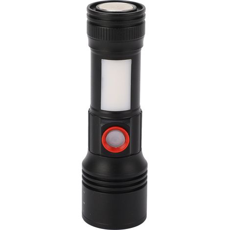 Wiederaufladbare Typ-C-Teleskop-Zoom-Taschenlampe, IP65 wasserdicht, magnetisch, tragbar (1/5)