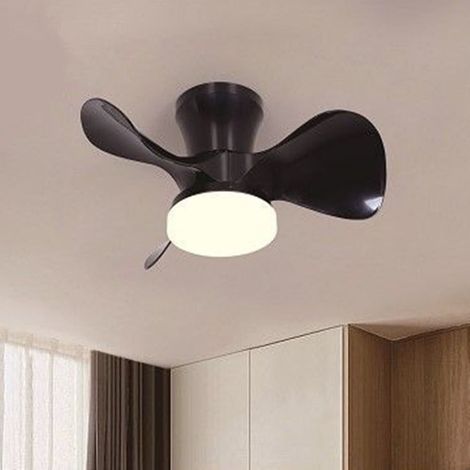 Trade Shop - Lampadario Plafoniera Ventilatore Da Soffitto Led Ip20 Luce 3000-6500k Nero 42293 - (1/3)