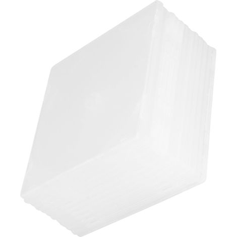 Boîtiers Dvd Portable Grosse Capacité Film Extérieur Lot de 25 Ultraminces Blancs en Plastique pour Rangement et des Disques (1/5)