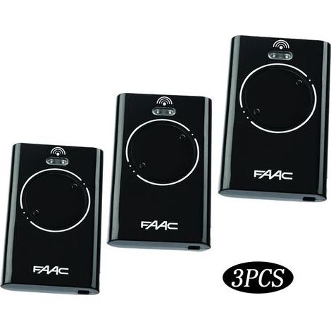 FAAC XT2 868 SLH Black Remote Control - Pack of 3 - Black (1/5)