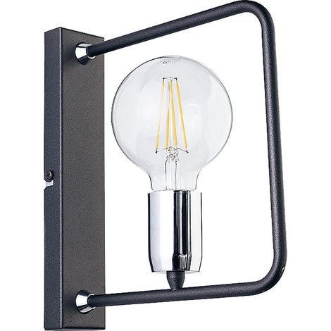 Wandlampe in Graphit Modern 1xE27 ILYANA Flur